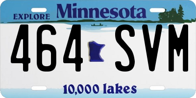 MN license plate 464SVM