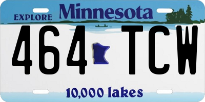 MN license plate 464TCW