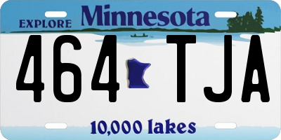 MN license plate 464TJA