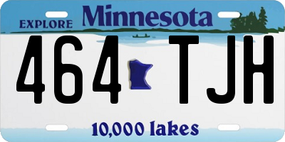 MN license plate 464TJH