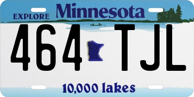 MN license plate 464TJL