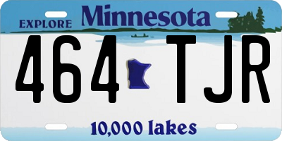 MN license plate 464TJR