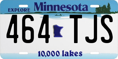 MN license plate 464TJS