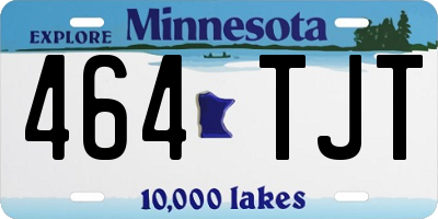 MN license plate 464TJT