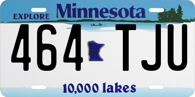 MN license plate 464TJU