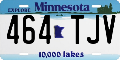 MN license plate 464TJV