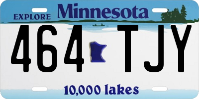 MN license plate 464TJY
