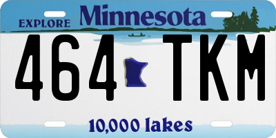 MN license plate 464TKM