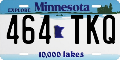 MN license plate 464TKQ