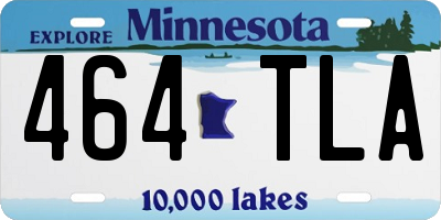 MN license plate 464TLA
