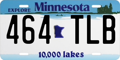 MN license plate 464TLB