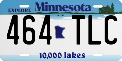 MN license plate 464TLC