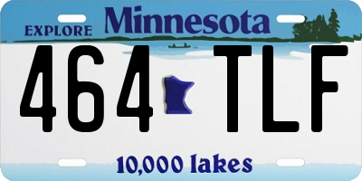 MN license plate 464TLF