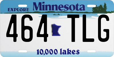 MN license plate 464TLG