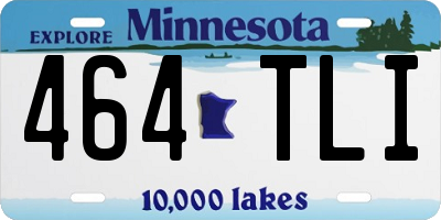MN license plate 464TLI