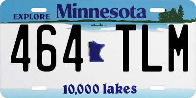 MN license plate 464TLM