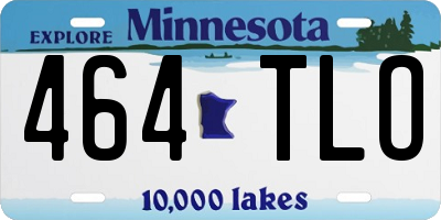 MN license plate 464TLO