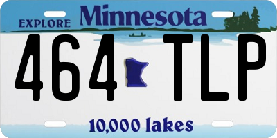 MN license plate 464TLP