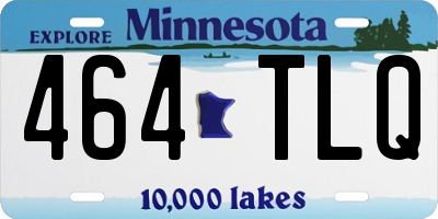 MN license plate 464TLQ
