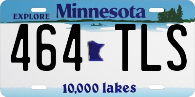 MN license plate 464TLS