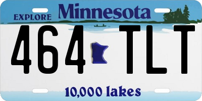 MN license plate 464TLT