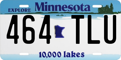 MN license plate 464TLU
