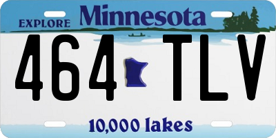 MN license plate 464TLV