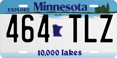 MN license plate 464TLZ