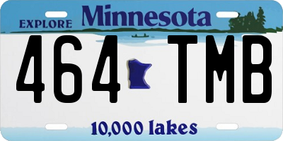 MN license plate 464TMB