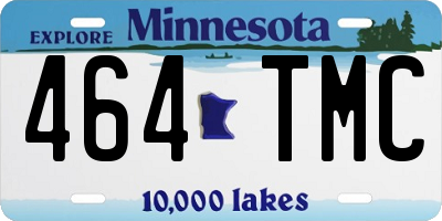 MN license plate 464TMC