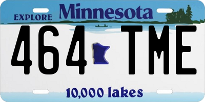 MN license plate 464TME