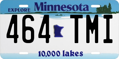 MN license plate 464TMI