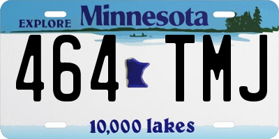 MN license plate 464TMJ