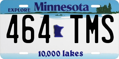 MN license plate 464TMS