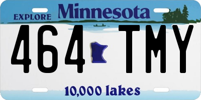 MN license plate 464TMY