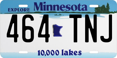 MN license plate 464TNJ