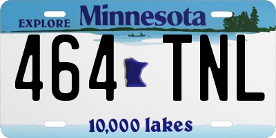 MN license plate 464TNL