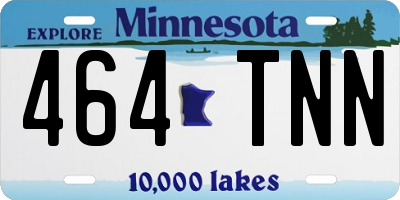 MN license plate 464TNN