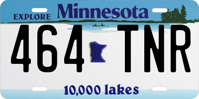 MN license plate 464TNR
