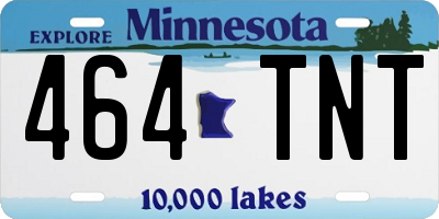 MN license plate 464TNT