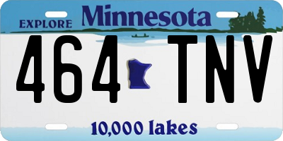 MN license plate 464TNV