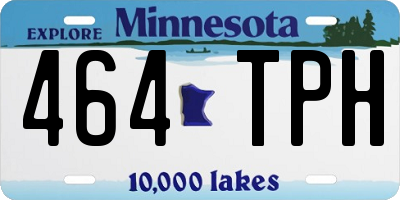 MN license plate 464TPH