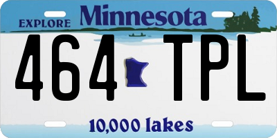 MN license plate 464TPL