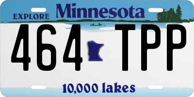 MN license plate 464TPP