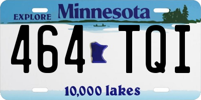 MN license plate 464TQI