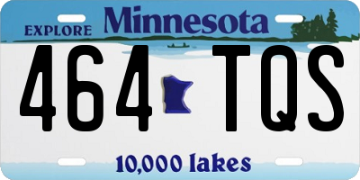 MN license plate 464TQS