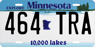 MN license plate 464TRA