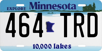 MN license plate 464TRD
