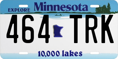 MN license plate 464TRK