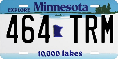MN license plate 464TRM